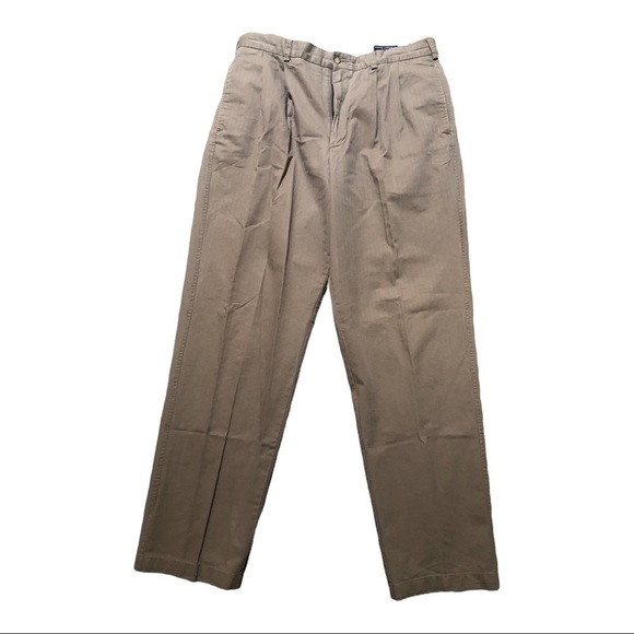 Daniel Cremieux Pants 36x34 Mens Beige Chino Pockets Straight Leg Flat F… - Picture 1 of 4